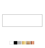 Blanco Naamplaatje Vankan 84x25mm bel, briefkast of brievenbus