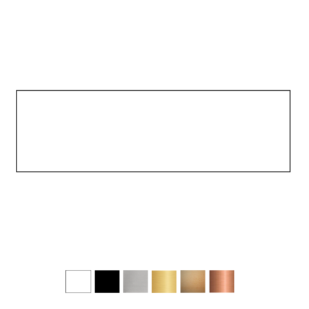 Blanco Naamplaatje Vankan 84x25mm bel, briefkast of brievenbus