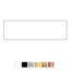 Blanco Naamplaatje Vankan 84x25mm bel, briefkast of brievenbus