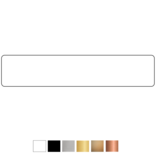 Blanco Naamplaatje BBK 93x19mm bel, briefkast of brievenbus