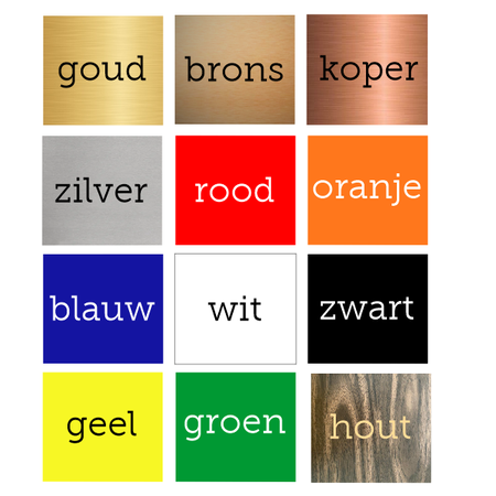 Bordje hier bellen 60x60mm zelfklevend