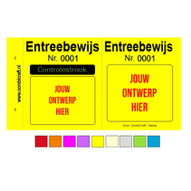 Entreebewijs met controlestrook