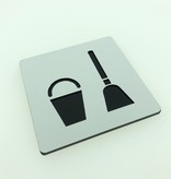 Schoonmaakruimte bordje Serie Plex