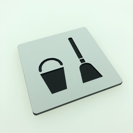 Schoonmaakruimte bordje Serie Plex