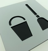 Schoonmaakruimte bordje Serie Plex