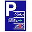 Bordje - Parkeerplaats, parkeervak, parkeerhaven VOORUIT inparkeren 21x30cm