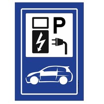 Parkeerplaats elektrische auto's, oplaadpunt