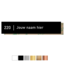 Kunststof naamplaatje 100x20mm met tape en huisnummer