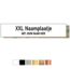 Kunststof XL-Naamplaatje 150x30x1,6mm met dubbelzijdig tape