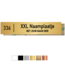 Kunststof XL-Naamplaatje met huisnummer 150x30x1,6mm met dubbelzijdig tape