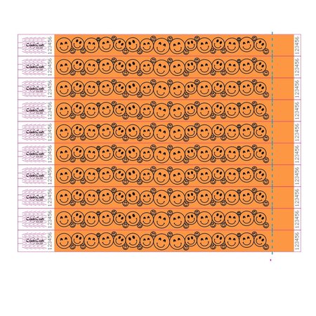 TYVEK® Smiley Polsbandjes TYVEK© - per 100 stuks