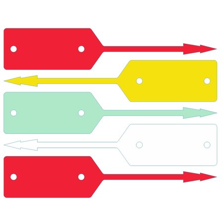 Werkplaatslabels of autolabels met eigen bedrukking 190x37mm - vanaf 10.000 stuks - per 1.000 stuks