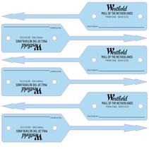 Werkplaatslabel 190x37 mm eigen ontwerp