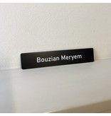 Naamplaatje 93x19mm VvE Bankrashof 51 - 83