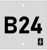 Aluminium CombiPanelen voor Camping plaatsaanduiding - Nummerbordjes Campingplaatsen  naar wens gemaakt