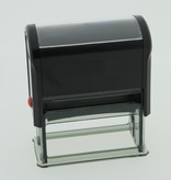Mooie lichtgewicht en compacte zelfinktende Stempel met jouw tekst of ontwerp naar wens op een afdrukmaat van maximaal 22x58mm