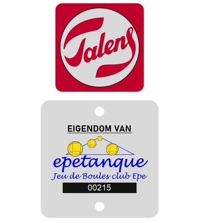 Aluminium  Vierkante Logoplaatjes  Weersbestendig in diverse maten verkrijgbaar met afgeronde hoeken. Stanskwaliteit !