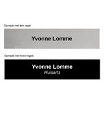 Losse inschuifstroken voor bureau naambordjes met gravering