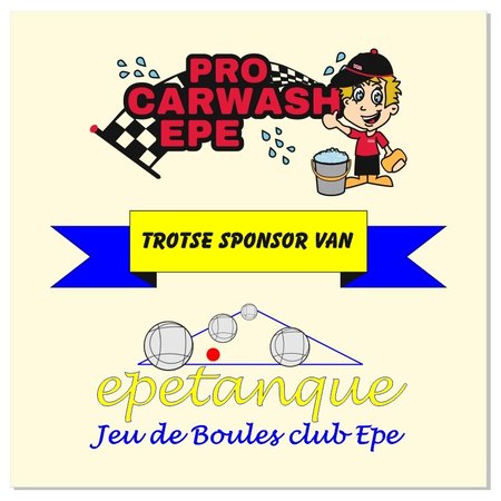 Sponsor tegeltje voor sportclubs, geheel naar wens bedrukt