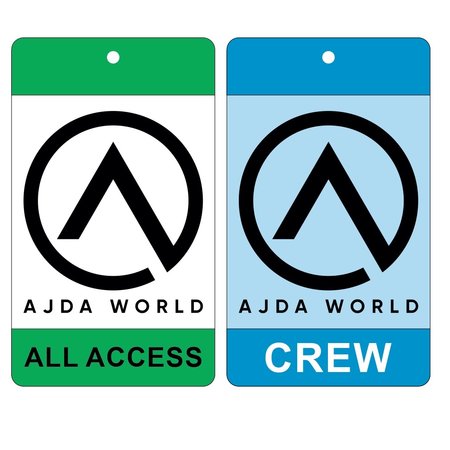 ID-kaarten, Event Badges - Accreditatie badges - Persbadges - Crew badges in een eigen ontwerp, met 1 gaatje en afgeronde hoeken.