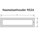RENZ  Naamplaatje RSA2 in 65x13,6mm voor de houder in 75x19½mm (RENZ Artikel 97985357)