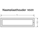 CombiCraft RENZ  Naamplaatje NS09 in 65x13,6mm voor de houder in 75x19½mm (RENZ Artikel 97985357)