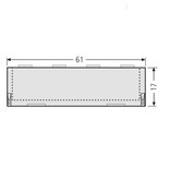 CombiCraft RENZ  Naamplaatje NS92 in 60x15mm voor de houder NS92 97-9-82016  in 61x17mm