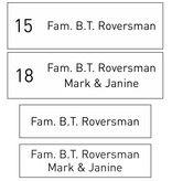 Atrium Naamplaatjes - Set van 2 stuks