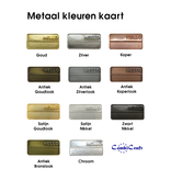 CombiCraft Kleine Logo's in metaal gegoten, 100 stuks tot 25mm in diverse metaalkleuren