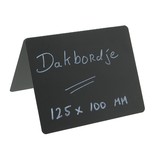 Blanco krijtbordje 125 x 100 mm - per 1 stuk