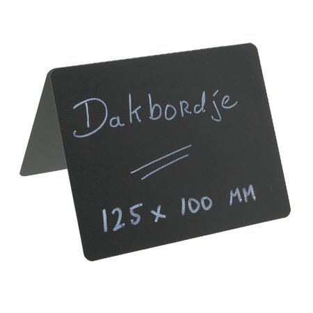 Blanco krijtbordje 125 x 100 mm - per 1 stuk