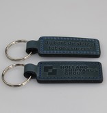 CombiCraft (Kunst)leren sleutelhanger 23 x 95 mm met brandlogo of tekst - per 1 stuk