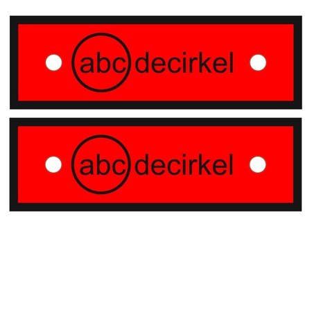 Aluminium Langwerpige Logoplaatjes  Weersbestendig in diverse maten verkrijgbaar met rechte hoeken. Stanskwaliteit.