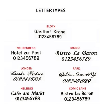 Messing retro deurnaamplaatjes, naamplaatjes voor bij de voordeur of bij het huisnummer