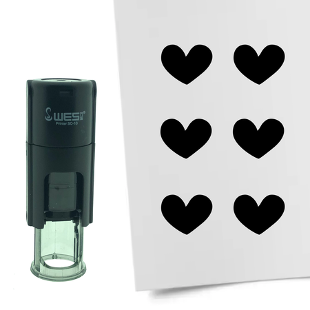 Stempel of Stempeltje van Hartje10mm rond