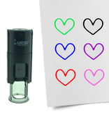 Stempel of Stempeltje van een Hartje met 10mm rond