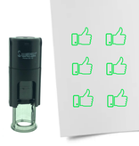 Stempel of Stempeltje van een Like of Duim omhoog met 10mm rond