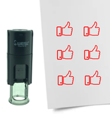 Stempel of Stempeltje van een Like of Duim omhoog met 10mm rond