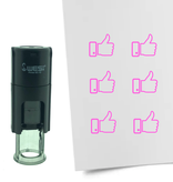 Stempel of Stempeltje van een Like of Duim omhoog met 10mm rond