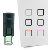 Stempel of Stempeltje van een Lege checkbox 10mm rond