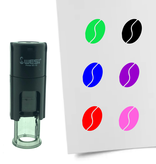 Stempel of Stempeltje van Koffieboon 10mm rond