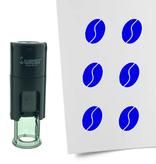 Stempel of Stempeltje van Koffieboon 10mm rond