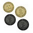 CombiCraft Kleine Logo's in metaal gegoten, 100 stuks tot 25mm in diverse metaalkleuren