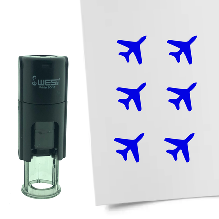 Stempel of Stempeltje van een Vliegtuig met 10mm rond