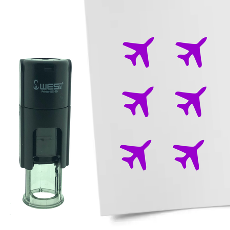 Stempel of Stempeltje van een Vliegtuig met 10mm rond