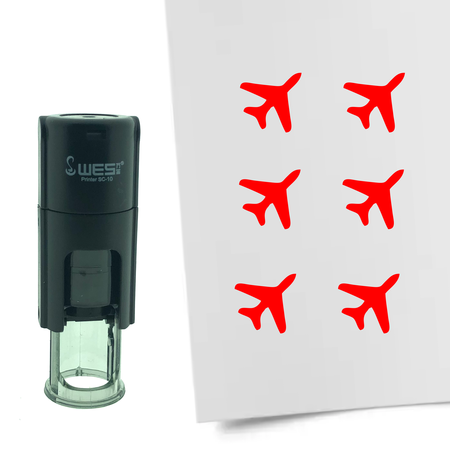 Stempel of Stempeltje van een Vliegtuig met 10mm rond