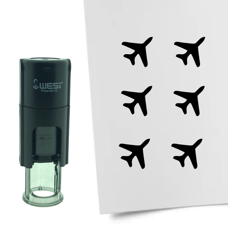 Stempel of Stempeltje van een Vliegtuig met 10mm rond