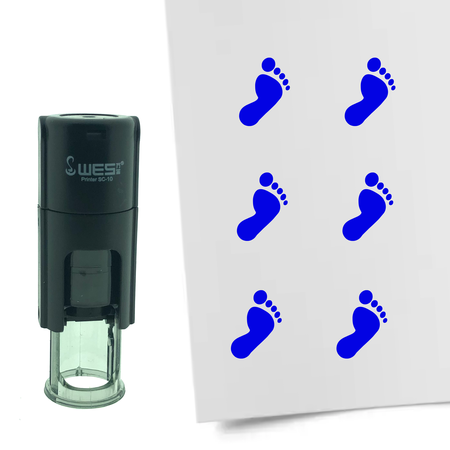Stempel of Stempeltje van een Voet met 10mm rond