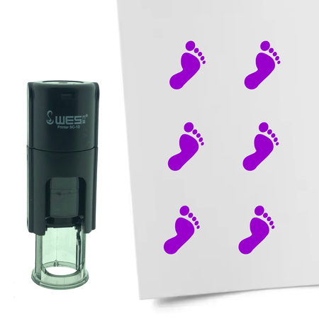 Stempel of Stempeltje van een Voet met 10mm rond