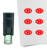 CombiCraft Stempel of Stempeltje van een Pizza met 10mm rond